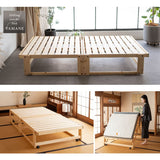 折りたたみベッド 「やまね」 すのこベッド  完成品 横揺れ防止 安全ロック付き アシスト機能付き キャスター付き 取っ手付き 通気性 ショールーム体験可