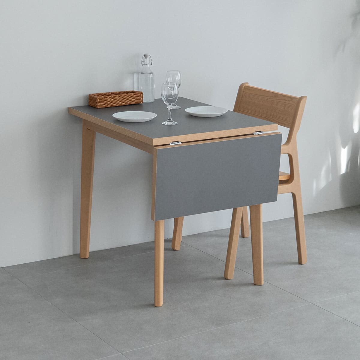 ダイニングテーブル 食卓テーブル 幅110cm 拡張 伸長 折りたたみ