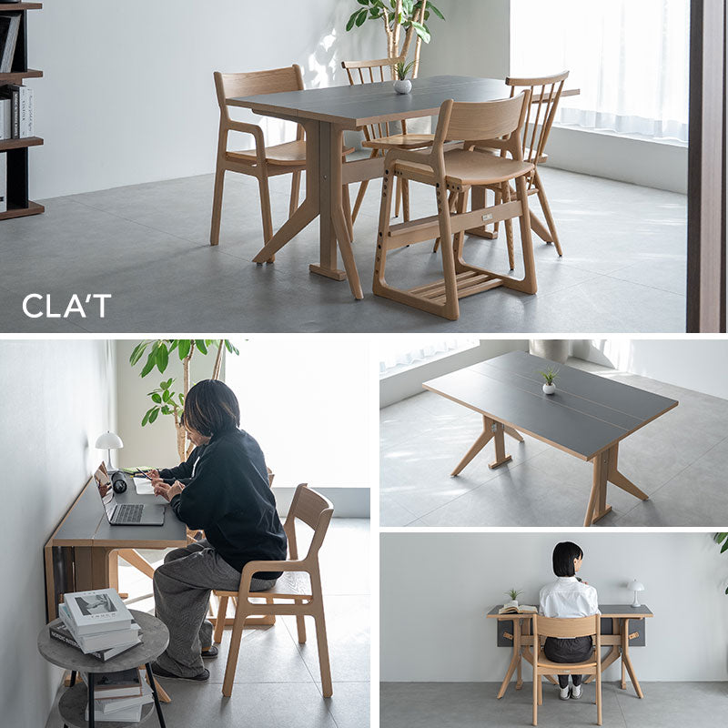 ダイニングテーブル 食卓テーブル 幅135cm 折りたたみ バタフライ