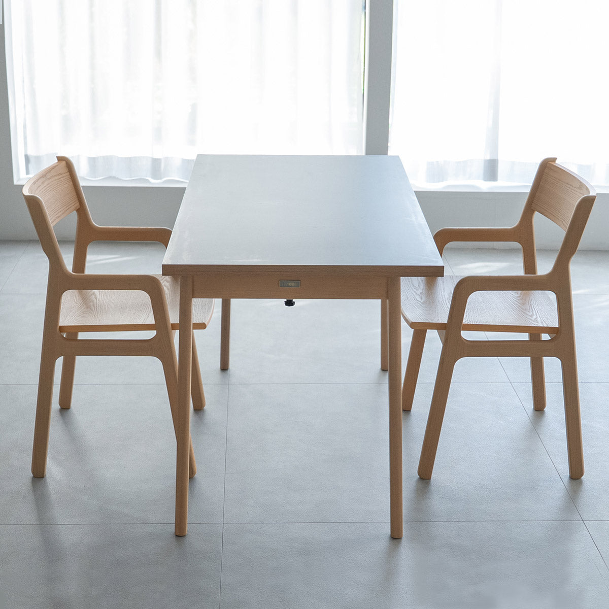 ダイニング 3点セット 幅120cm 折りたたみ 長方形 角型 2人掛け