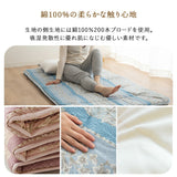敷き布団 セミダブルサイズ  約120×200cm 日本製 軽量 6つ折り抗菌 防臭 防ダニ