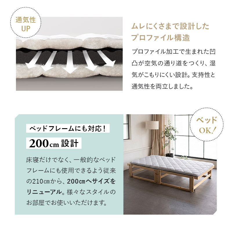 敷き布団 敷布団 シングル 日本製 体圧分散 抗菌 防臭 防ダニ 高反発