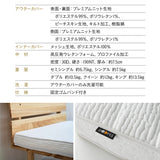 布団マットレス プレミアム FUJI 日本製 収納バンド付き 極厚 丸巻き 折りたたみ コンパクト 高反発ウレタン わた入り特殊カバー 洗える マットレス 敷き布団 FUTONマットレス ふとんマットレス セミシングル シングル ダブル クイーン キング