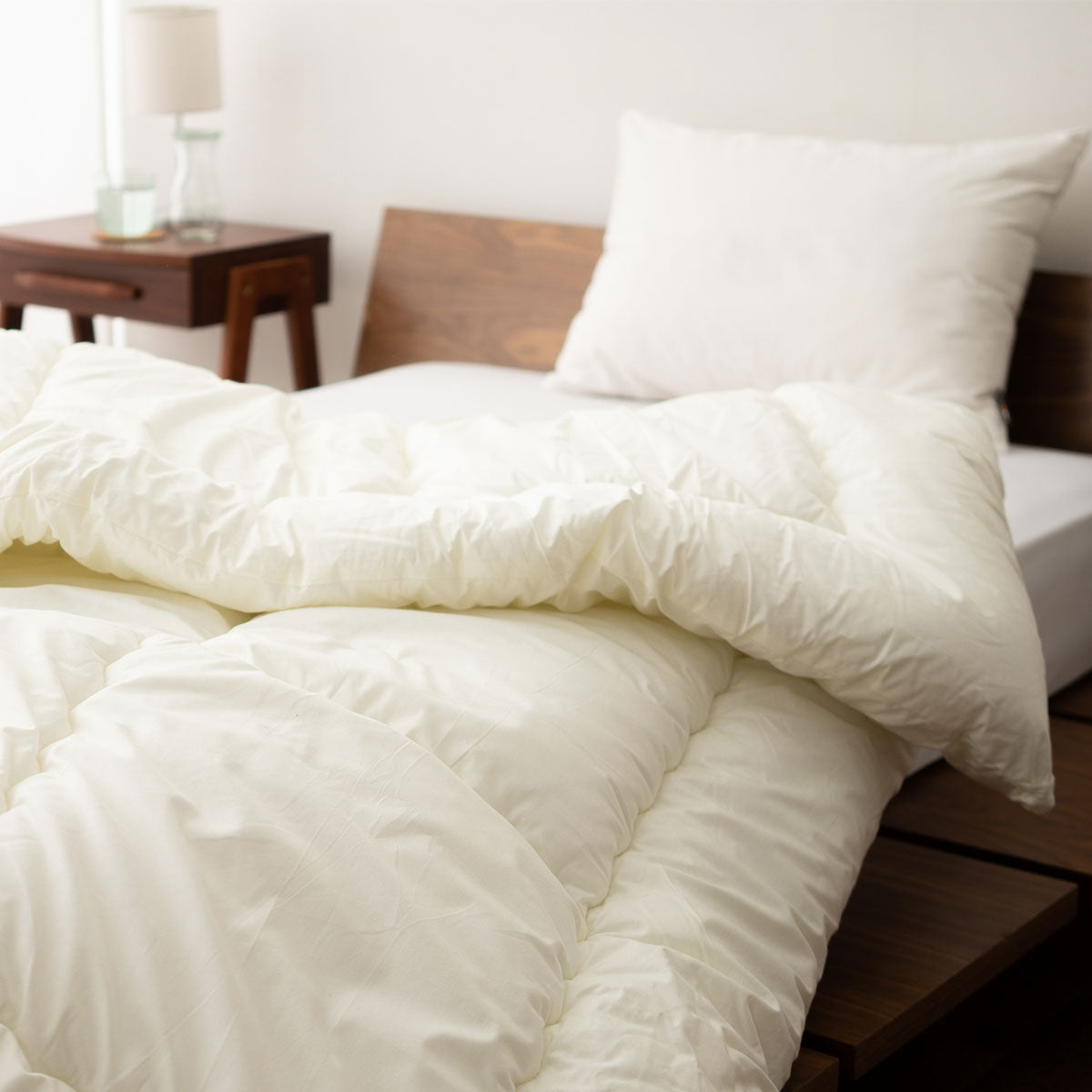 日本製 遠赤外線 掛け布団 クラッセウォーム シングル わた入り 綿100