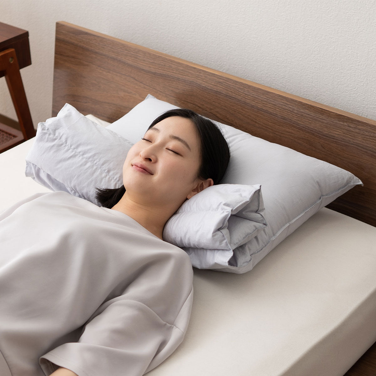 こだわり重ね枕 日本製 綿100％ 丸洗い パイプ わた 自分好みの寝姿勢に合わせる枕 変形枕 タオル枕 自分に合う枕
