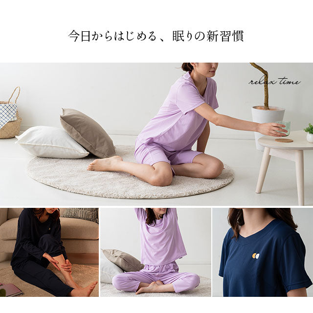 パジャマ スリープウェア ウィメンズ 女性用 半袖タイプ 寝衣 パジャマ ウェア ナイトウエア 上着 寝巻き 寝間着 睡眠 スリープテック