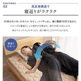 3D構造体 三つ折りマットレス DX 折りたたみ 高反発 丸洗い可 通気性抜群 寝返りサポート 青山ショールーム体験可