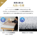 3D構造体 三つ折りマットレス 3D-MAT-PREMIUM プレミアム 折りたたみ 高反発 ファイバー 丸洗い可 通気性抜群 寝返りサポート ベッドパッド内蔵