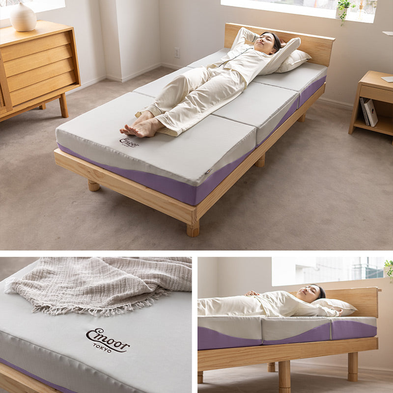 バウンシーマットレス シングル 極厚 15cm 高反発ウレタン 折りたたみ