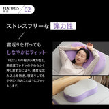 バウンシーピロー 39×64cm ハイブリット 2層構造 高反発ウレタン TPEジェル 低反発枕 低反発まくら 高さ調節シート付き まくらカバー付き