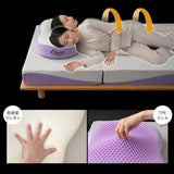 バウンシーピロー 39×64cm ハイブリット 2層構造 高反発ウレタン TPEジェル 低反発枕 低反発まくら 高さ調節シート付き まくらカバー付き