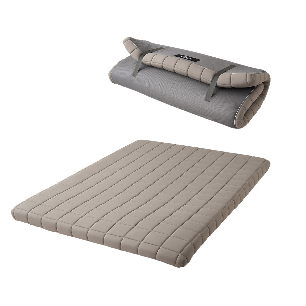 極厚高反発マットレス〔シングルサイズ〕 収納バンド付き ブラウン〔代引不可〕