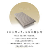 布団マットレス 収納バンド付き 3層構造 極厚 丸巻きタイプ 復元率97％ へたりにくい 低反発ウレタン 高反発ウレタン FUTONマットレス