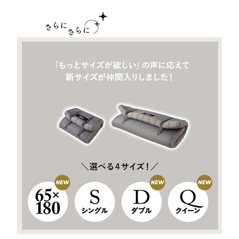 布団マットレス 収納バンド付き 3層構造 極厚 丸巻きタイプ 復元率97％ へたりにくい 低反発ウレタン 高反発ウレタン FUTONマットレス