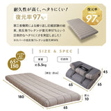 布団マットレス 収納バンド付き 3層構造 極厚 丸巻きタイプ 復元率97％ へたりにくい 低反発ウレタン 高反発ウレタン FUTONマットレス