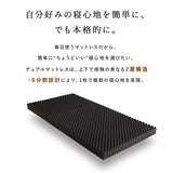 三つ折りマットレス 折りたたみマットレス 極厚 10cm 高反発 高硬度 ウレタン かため 2層構造 6分割設計 寝心地をカスタマイズ可能