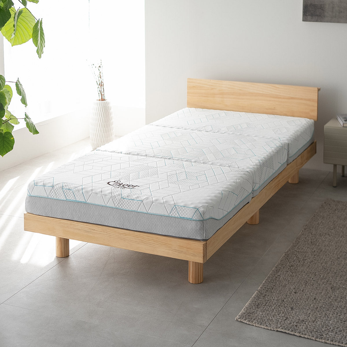 マットレス ダブル 3つ折り 高反発 折り畳みマットレス 極厚　２個セット GOKUMIN マットレス 2層 高反発 プレミアム グランマットレス 三