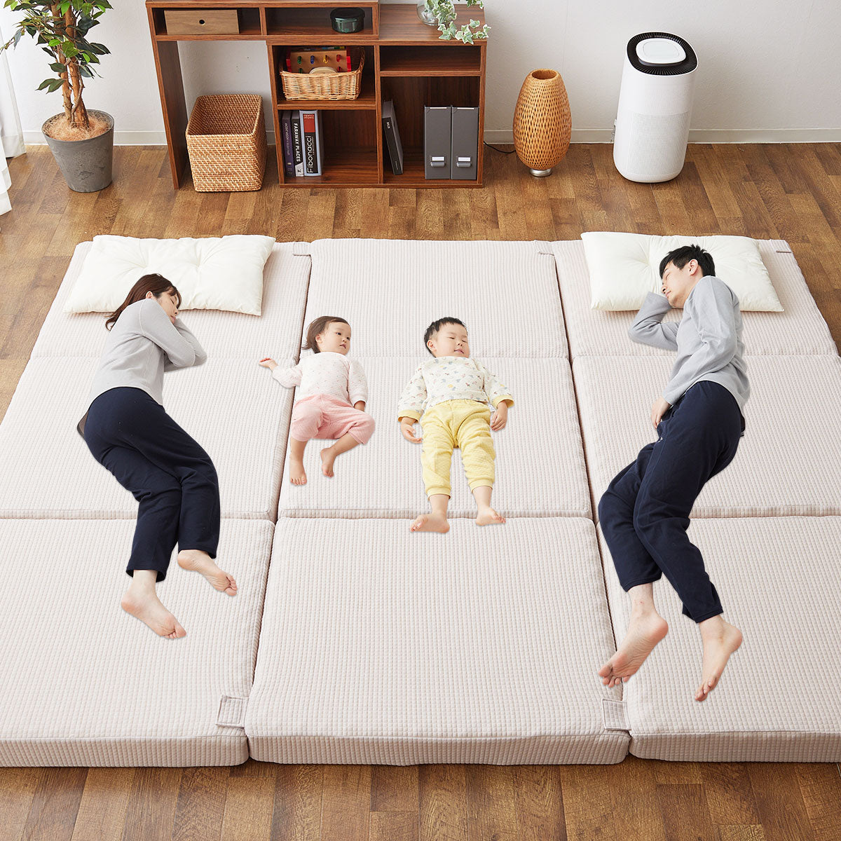 ファミリーマットレス 連結可能 折りたたみ 高反発 家族 子供
