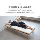 布団マットレス3 コンパクトショート 幅65cm 収納バンド付き 折りたたみ 軽量 コンパクト 高反発ウレタン わた入り特殊カバー 洗える FUTONマットレス ふとんマットレス ごろ寝マットレス コンパクトマットレス キャンプ 車中泊 避難用 子供用