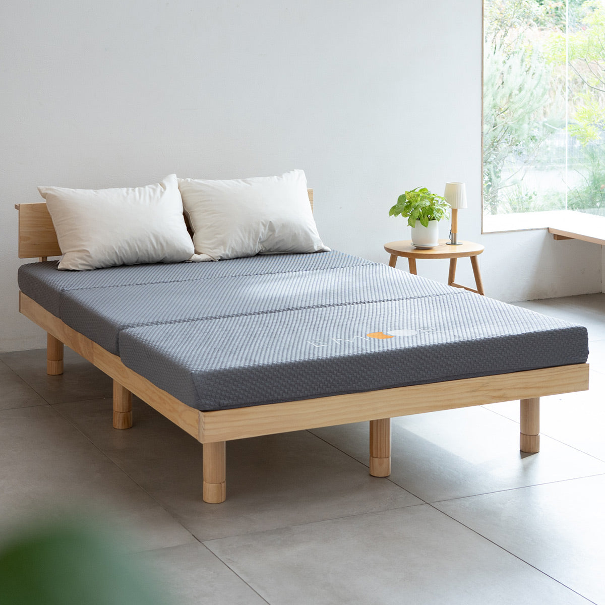 マットレス ダブル 3つ折り 高反発 折り畳みマットレス 極厚　２個セット GOKUMIN マットレス 2層 高反発 プレミアム グランマットレス 三