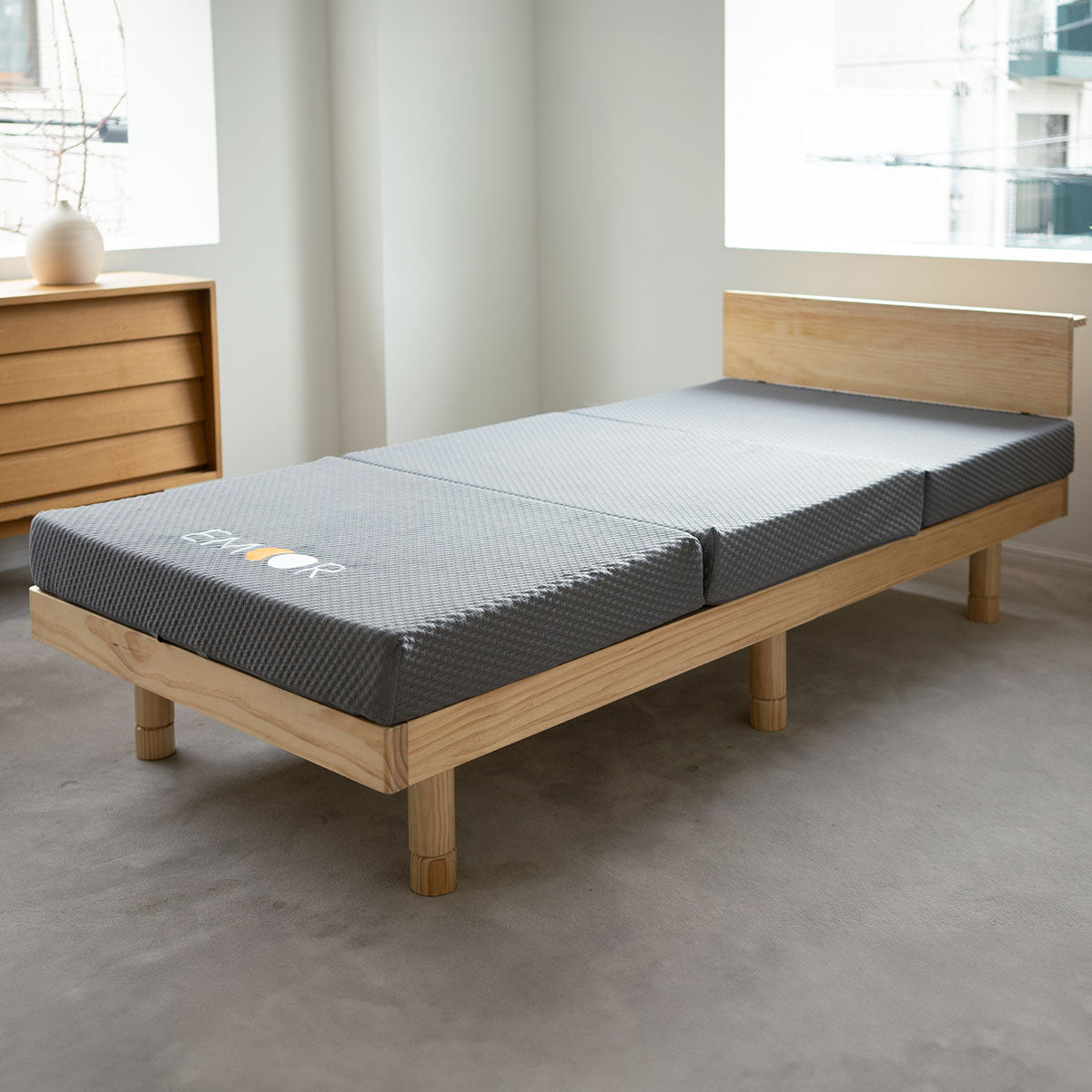 グランドマットレス 三つ折り 折りたたみ 極厚 12cm シングル