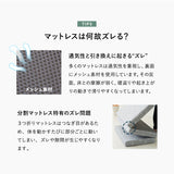 マットレス用 滑り止め 幅65cm コンパクト ごろ寝 ズレ防止 隙間防止 湿気対策 補助パッド 下敷き フロアマット フロアシート