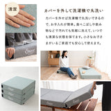 フロアクッションにもなる ごろ寝マットレス  幅65cm コンパクトショート プレイマット 分割 ジョイント 3層ウレタン 極厚12cm