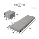 フロアクッションにもなる ごろ寝マットレス  幅65cm コンパクト ショート プレイマット 分割 ジョイント 3層ウレタン 極厚12cm 青山ショールーム体験可