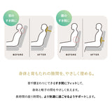 椅子に座るときの首と腰のための枕 椅子用クッション 首枕 腰枕 ヘッドレスト ネックピロー ランバーサポート 腰当て 背当て 固定バンド付き