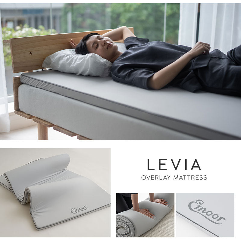 オーバーレイ マットレス トッパー LEVIA シングル セミダブル ダブル