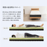 スタンダードベッド ノンコイルマットレス 2点セット シングルサイズ ヘッドボード付き コンセント付き 収納付き 高さ調節可能 木製 天然木 すのこ スノコ ベッドフレーム 極厚ウレタンマットレス 調湿 高通気 湿気対策 カビ対策 来客用 ORVA オルヴァ MILLENNIUM ミレニアム
