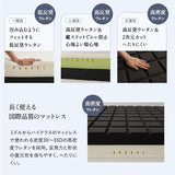 スタンダードベッド ノンコイルマットレス 2点セット シングルサイズ ヘッドボード付き コンセント付き 収納付き 高さ調節可能 木製 天然木 すのこ スノコ ベッドフレーム 極厚ウレタンマットレス 調湿 高通気 湿気対策 カビ対策 来客用 ORVA オルヴァ MILLENNIUM ミレニアム