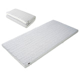 寝心地が選べる 布団マットレス シングルサイズ 収納バンド付き 低反発 高反発 2層構造 リバーシブル わた入りカバー 折りたたみ 三つ折り 3つ折り FUTONマットレス