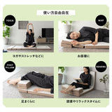 5つ折り ごろ寝マット マットレス 幅65cm コンパクトサイズ 専用バッグ付き 折りたたみ 高反発ウレタン 昼寝 アウトドア 車中泊 狭小住宅 子供用 避難用 来客用
