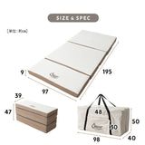 5つ折りマットレス 折りたたみマットレス シングルサイズ 専用バッグ付き ポータブル 折りたたみ 折り畳み 高反発ウレタン 昼寝 アウトドア 車中泊 狭小住宅 子供用 避難用 来客用