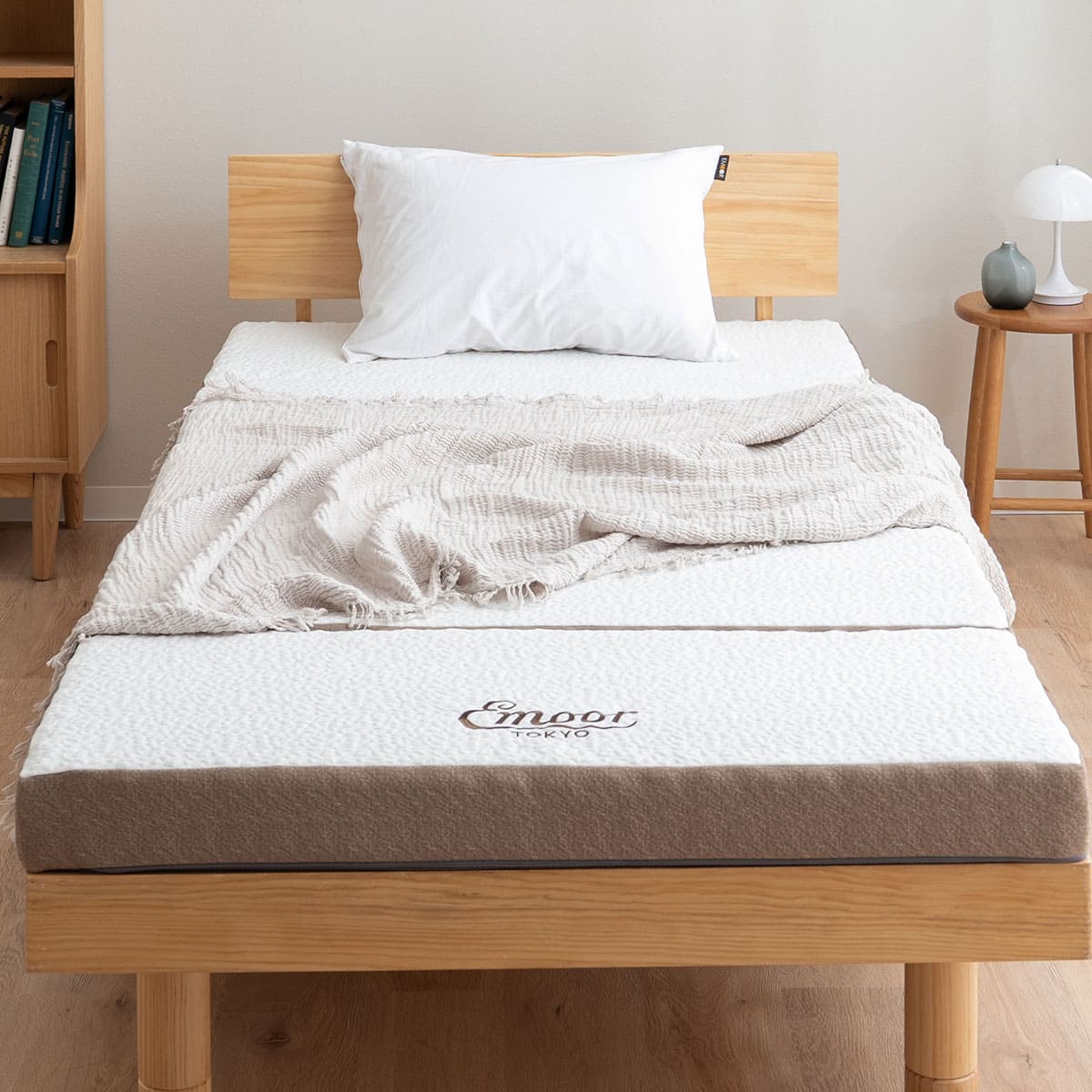 Nestleap】 5つ折り マットレス シングル 専用バッグ付き 折りたたみ