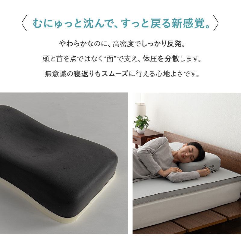 オービットピロー 61×36cm 高さ調節 枕 まくら ピロー 低反発 高反発