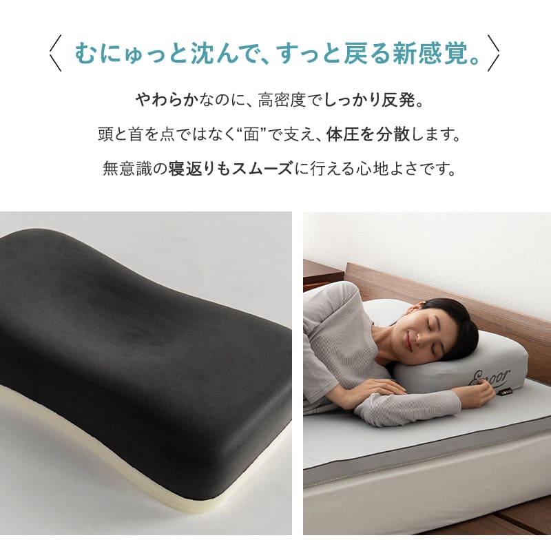 レヴィアピロー 61×36cm 高さ調節 枕 まくら ピロー 低反発 高反発