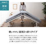 折りたたみベッド専用マットレス シングルサイズ 敷いたまま折りたためる メホール ショールームお試し