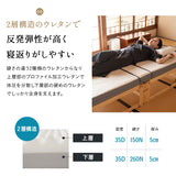 敷いたまま折りたためる 折りたたみベッド専用 マットレス シングルサイズ 2層構造 極厚 滑り止め加工 変則3つ折り形状 ショールーム体験可