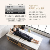 敷いたまま折りたためる 折りたたみベッド専用 マットレス シングルサイズ 2層構造 極厚 滑り止め加工 変則3つ折り形状 ショールーム体験可
