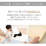 パネル プレイマット 60×60cm 正方形 4枚セット ベビーマット クッションマット フロアマット ラグ マットレス 厚手 騒音緩和 衝撃吸収 撥水 低ホルムアルデヒド