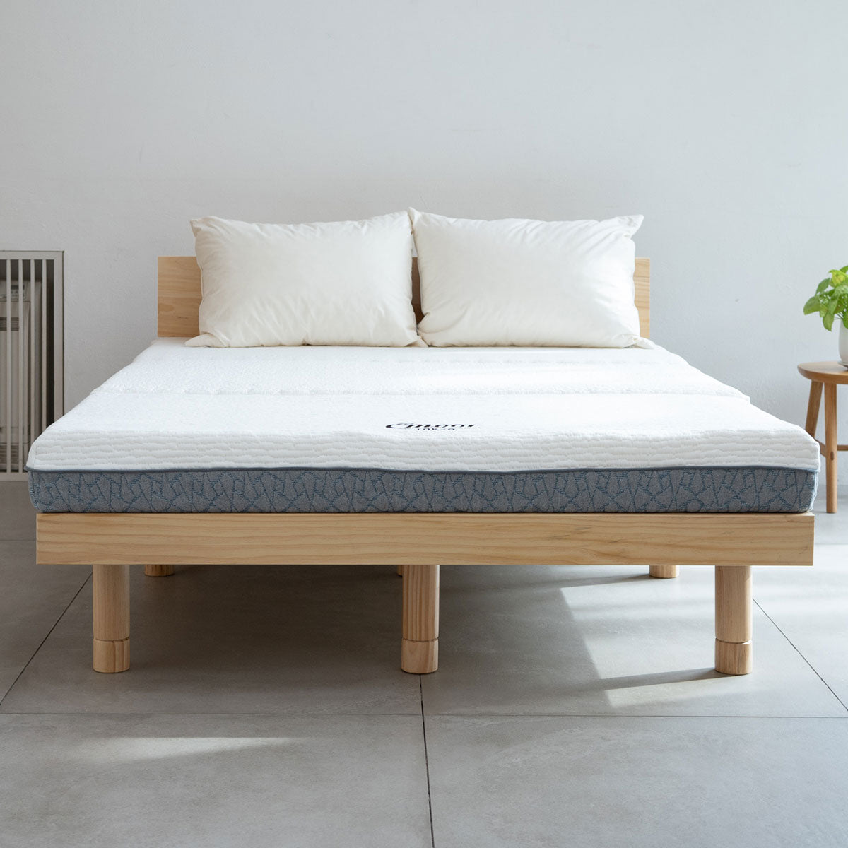 EMOOR 折りたたみマットレス グレー・ホワイト EMOOR マットレス シングル 4WAY 三つ折り 折りたたみ ソファ