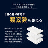 寝姿勢を整える プレミアムピロー 3層構造枕 まくら 高さ調節可能 カスタム フィット ピロー 横向き寝 仰向け寝 対応 肩こり 首こり 頭痛 ストレートネック ショールーム体験可