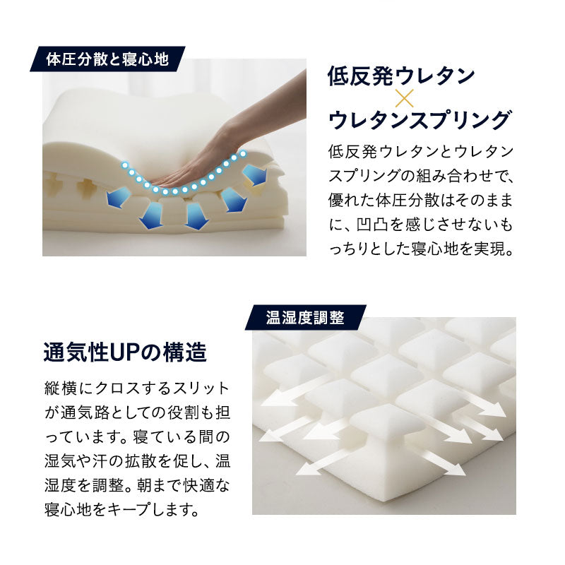 プレミアムピロー 40×60cm 高さ調節可能 3層 横向き寝 枕 まくら