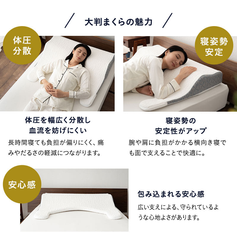 ボディアッパーピロー 85×75cm 上半身枕 傾斜枕 アームレスト 大きい 枕 まくら ピロー カバー付き 3層構造 高さ調節可能 カスタム 体圧分散 仰向け 横向き寝