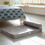 愛犬専用 体圧分散 プレミアム ドッグ マットレス 枕が 動かせる 低床 ロー ペットベッド カドラー 洗える まくら あご乗せ