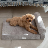 愛犬専用 体圧分散 プレミアム ドッグ マットレス 枕が 動かせる 低床 ロー ペットベッド カドラー 洗える まくら あご乗せ