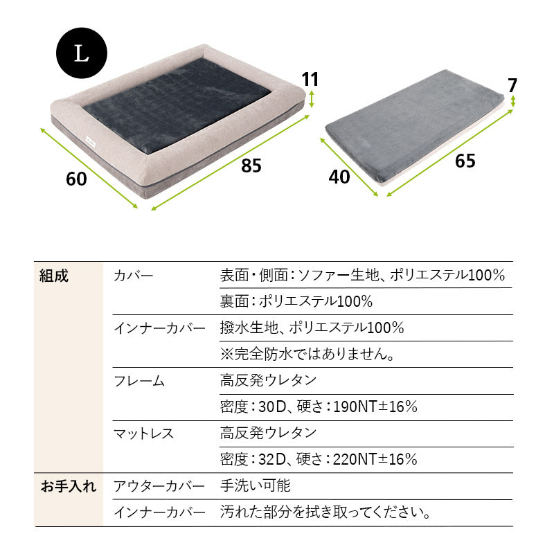 プレミアム ドッグマットレス 小型犬 撥水カバー付き 3D構造 体圧分散 ペットベッド ドッグベッド キャットベッド 犬用ベッド 猫用ベッド 犬用 猫用 ペット用 ベッド ペット用品