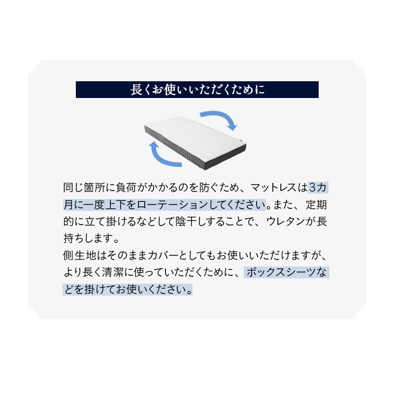 ロイヤルマットレス シングルサイズ 高弾性 ノンコイルマットレス 極厚 15cm 高反発 ウレタン 2層構造 寝返りサポート ホテルマットレス